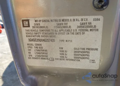 2003 GMC Sierra 1500 z USA, uszkodzony, nr VIN 1GTEC14X03Z270372